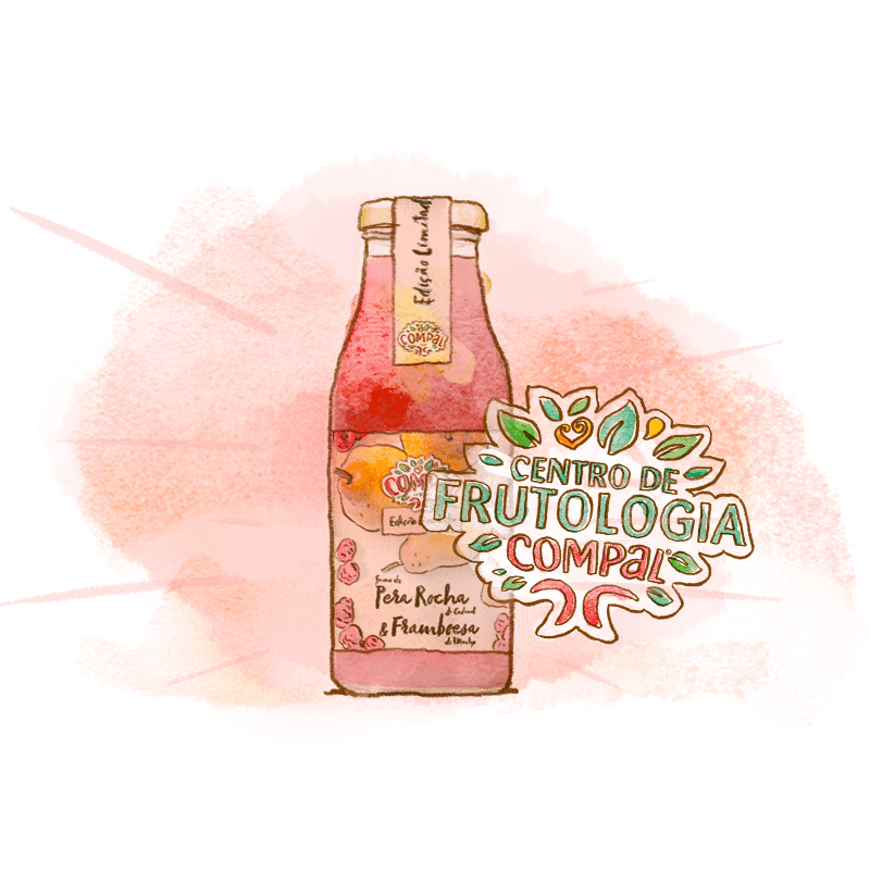 Pera e Framboesa - Origem das Frutas | Compal